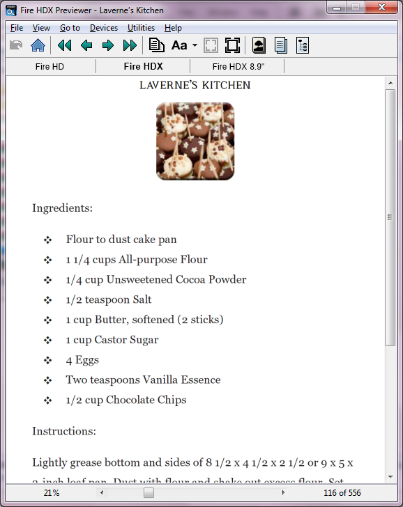 Recipe Sample