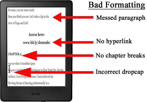 Common Kindle formatting mistakes from automated conversion