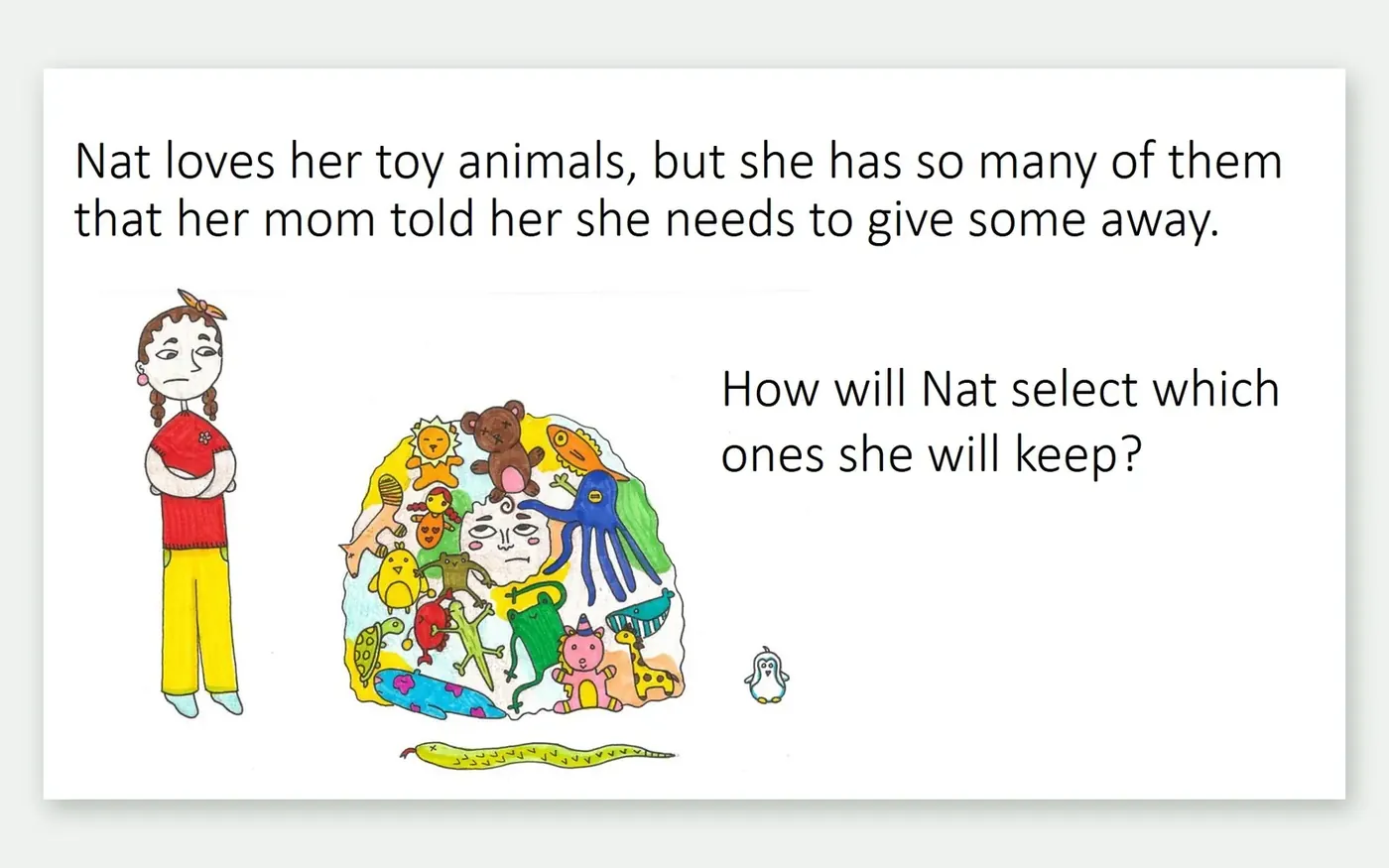 Children's book page with hand-drawn illustrations formatted as a fixed layout ebook, text and art kept exactly in place